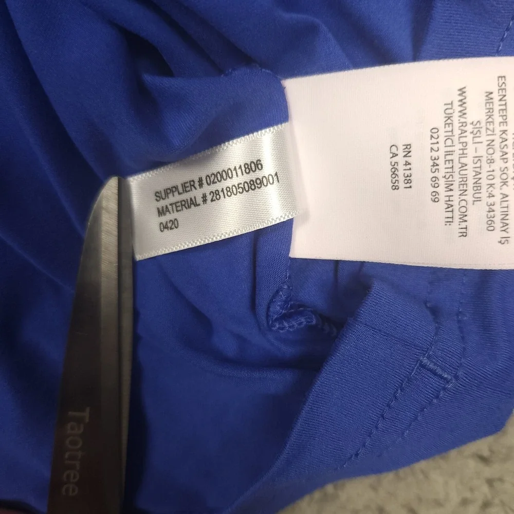 Polo Ralph Lauren Shirt Womens Large Blue Quarter Zip Golf‎ Preppy Pullover